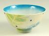 Arita Ware, Teisen Kiln, Lustre Rose Pattern, Pair of Tea Bowls (husband and Wife's Tea Bowls)