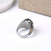 Men's/Women High Quality 316LStainless Steel Onyx Gilded Rings Classic Fashion Trend Jewelry