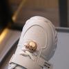 Children's sports shoes 2025 spring and autumn boys' dad shoes girl baby cartoon shoes girls college style white shoes