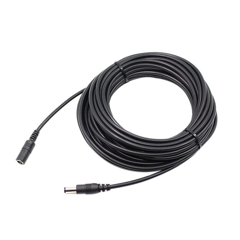 Câble d'extension d'alimentation 12V CC 5,5x2,1 mm mâle-femelle entièrement en cuivre pour caméra de surveillance solaire