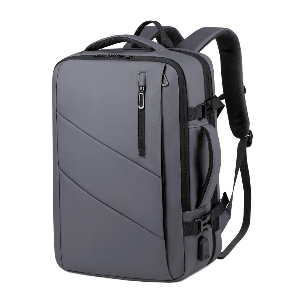 Herren Modischer erweiterbarer Business-Rucksack mit großem Fassungsvermögen für Laptops