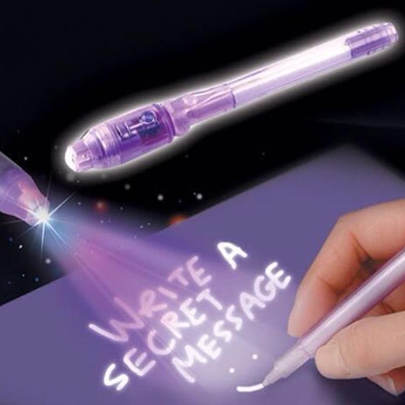 Invisible Ink Pen with UV Light Fun Activity Entertainment Party Favors Giveaways Xmas Goody Bag Stuffer for Kids Adults