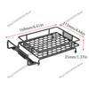 1/10 1/12 Rc Car Metal Luggage Carrier Roof Rack for Axial SCX10 Traxxas TRX4 RC4WD D90 Tamiya CC01 RC Crawler Car Upgrade Parts