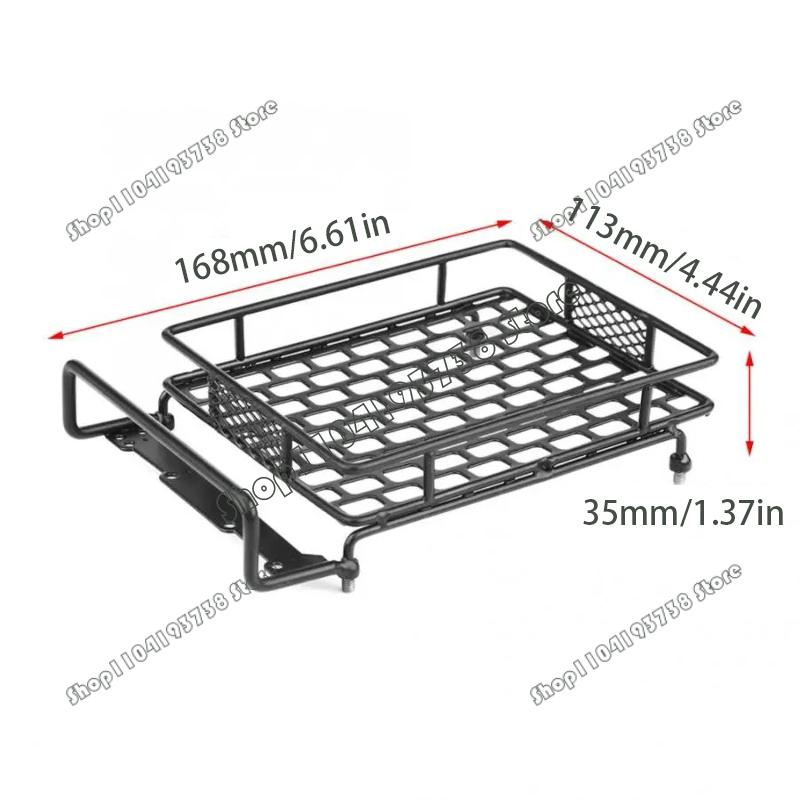 1/10 1/12 Rc Car Metal Luggage Carrier Roof Rack for Axial SCX10 Traxxas TRX4 RC4WD D90 Tamiya CC01 RC Crawler Car Upgrade Parts