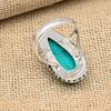 Santa Rosa Turquoise  Gemstone Handmade Solid 925 Sterling Silver Jewelry Anniversary Ring For Her