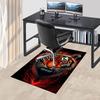 1pc Tiger Print Carpet Anti Slip Polyester Floor Mat for office.Bedroom