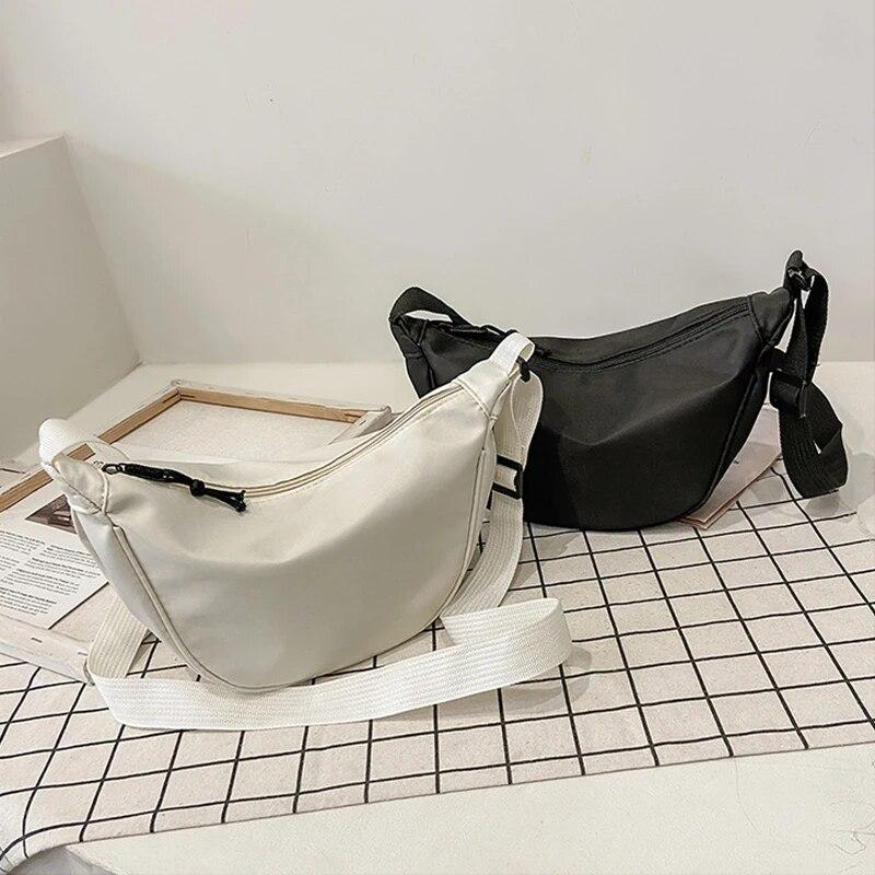 1pc Crossbody Dumpling Bag For Women Large Capacity Travel Solid Color Chest Bag Designed Ladies Daily Street Fanny Packs