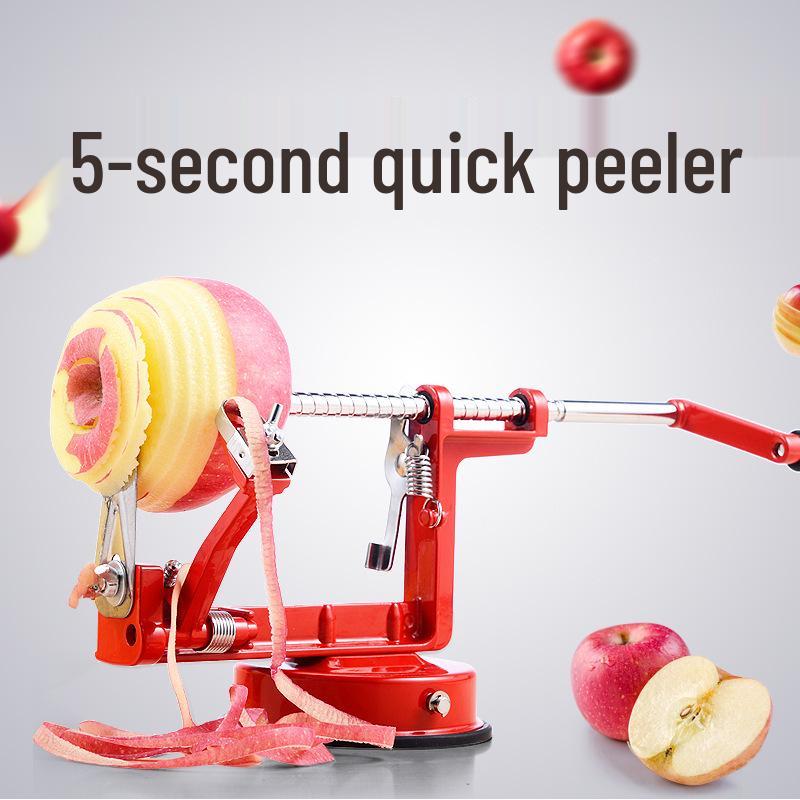 3-in-1 Stainless Steel Hand-Crank Apple & Fruit Peeler