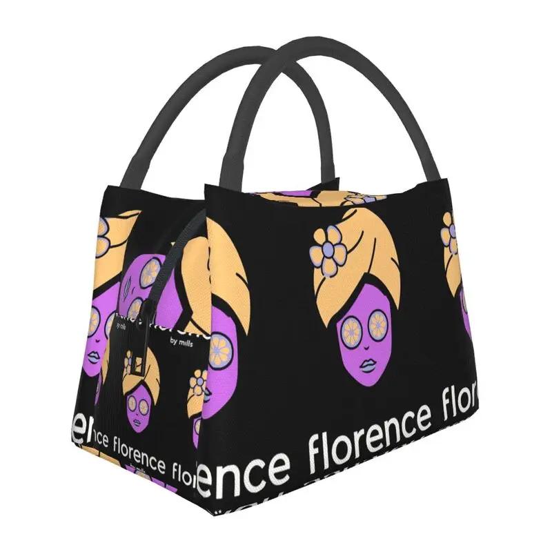 Custom Lipstick Florence By Mills Lunch Bag Women Cooler Warm Insulated Lunch Box for Picnic Camping Work Travel
