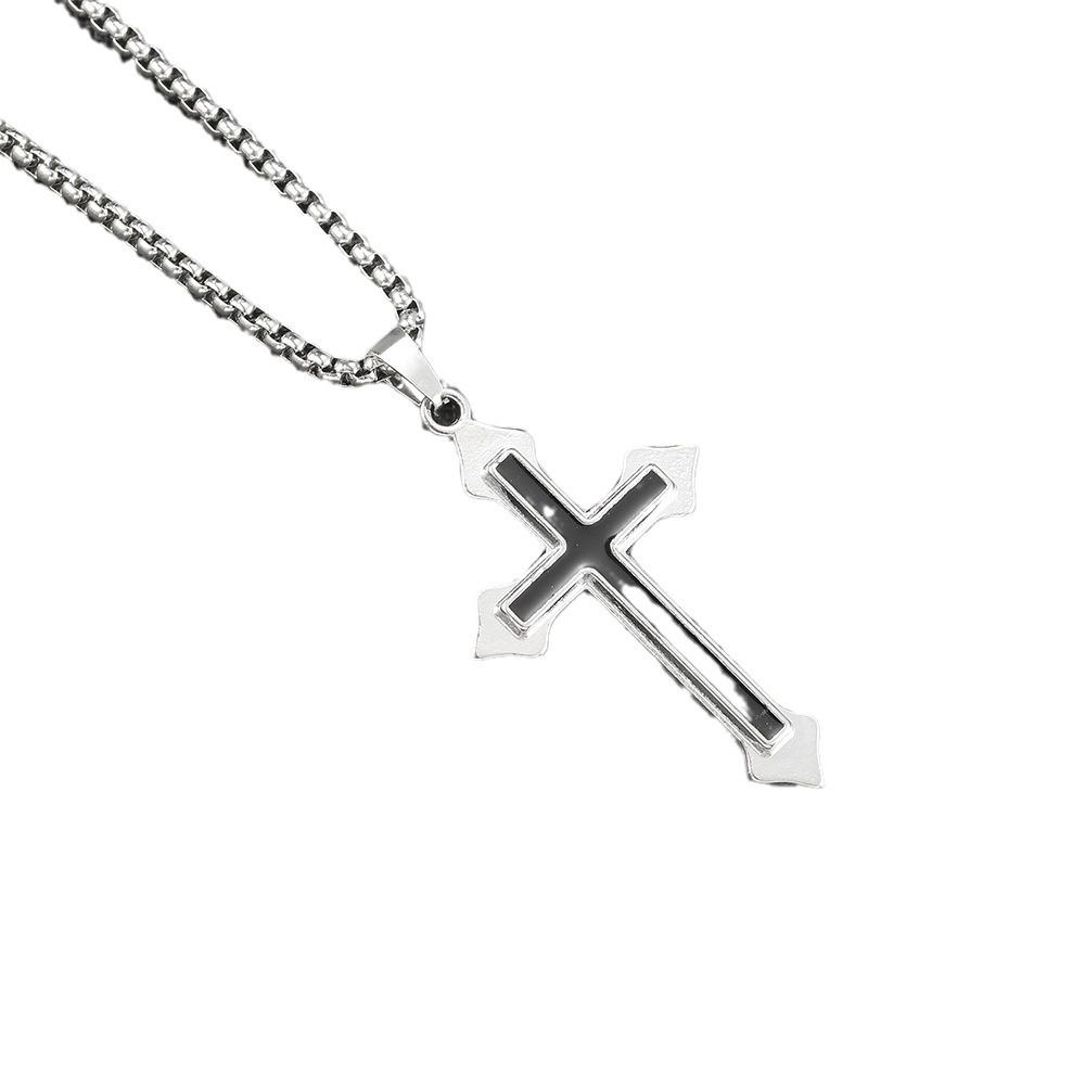 Hip Hop Necklace Jewelry Men'S Street Personality Bouncing Alloy Pendant Sweater Chain