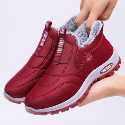 Dames Winter Sneeuwlaarzen Antislip Faux Fur Voering Wandelloafers Schoenen Comfort Korte Enkellaarsjes Waterbestendig Warm Workout Sneakers voor Dames
