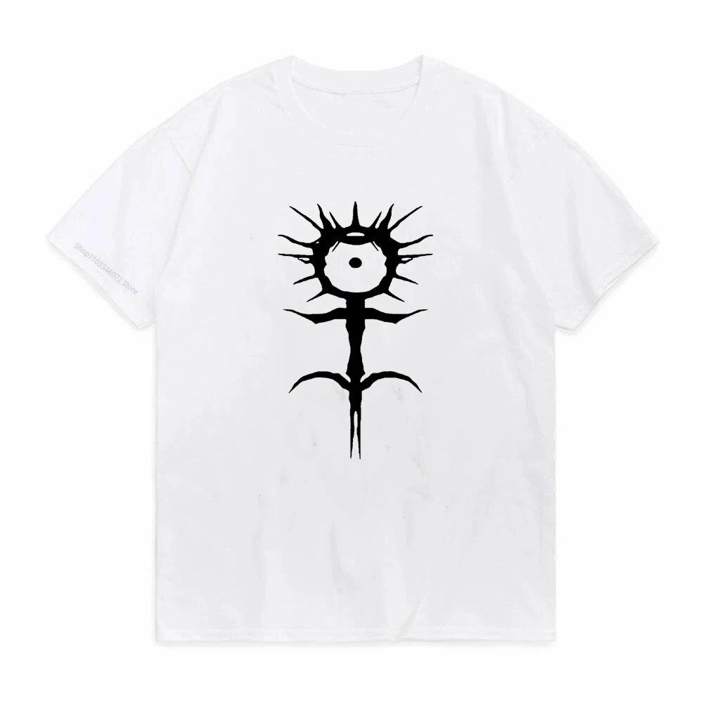 GhosteUnisexe Print T-shirt Unisex Women Cotton Fashion Hip Hop Metal Rock T Shirt Gothic Oversized T-shirts Streetwear Pop Y2k Tops