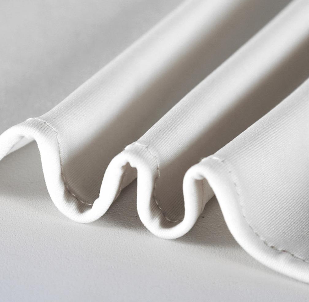 Tablecloth Cover With Skirting, Valves For Cocktail Bar Table 80 Cm White