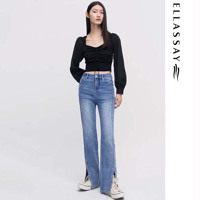 ELLASSAY Women's Pleated Drawstring Knit Top