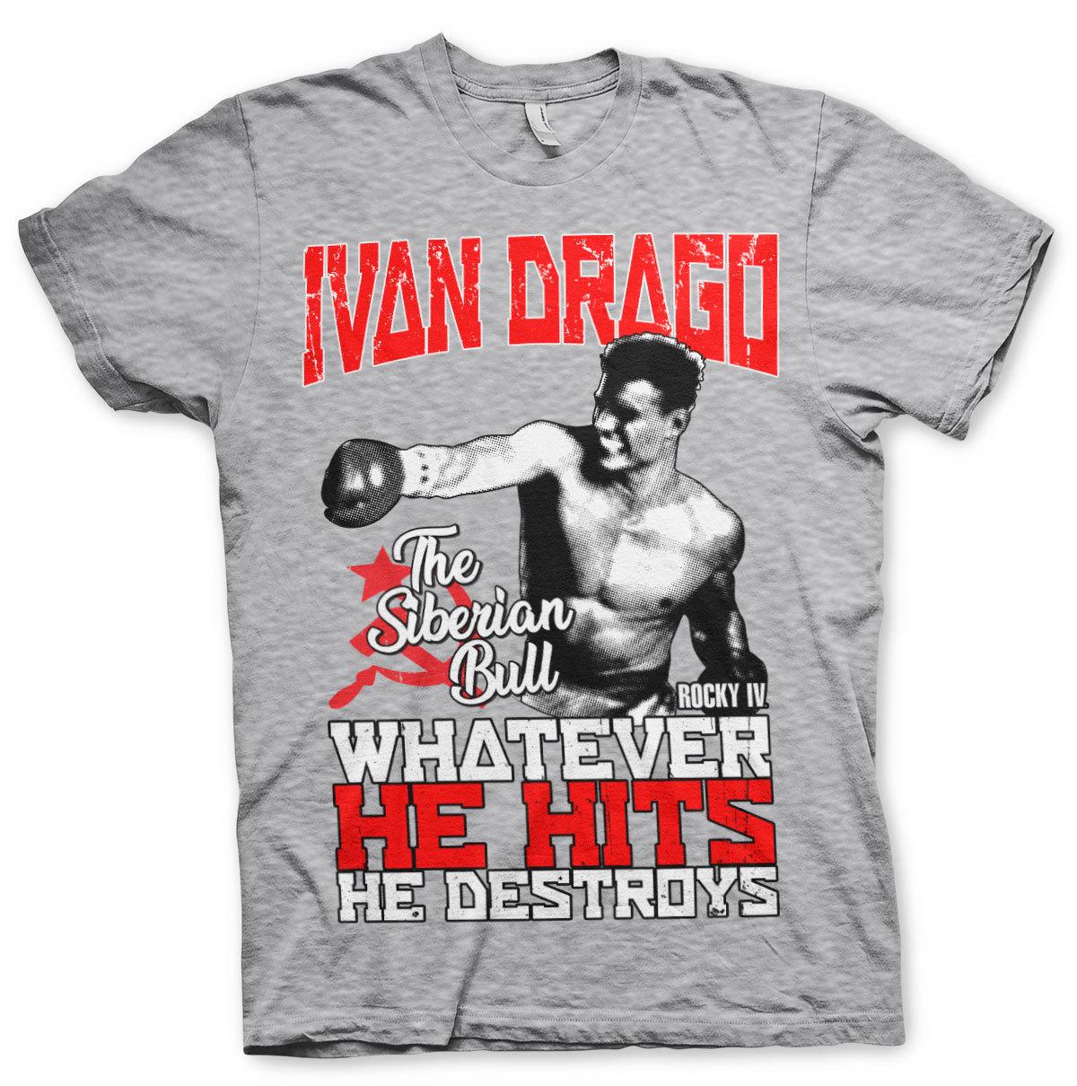 Licence Officielle Ivan Drago The Sibérien Bull Homme T-SHIRT S-XXL Tailles XXL