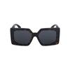 Versace [Available Prescriptions] Logo Square Sunglasses Women's Tortoiseshell 17572475 0VE4478U 108 87-Tortoise 55 - Glasses Case