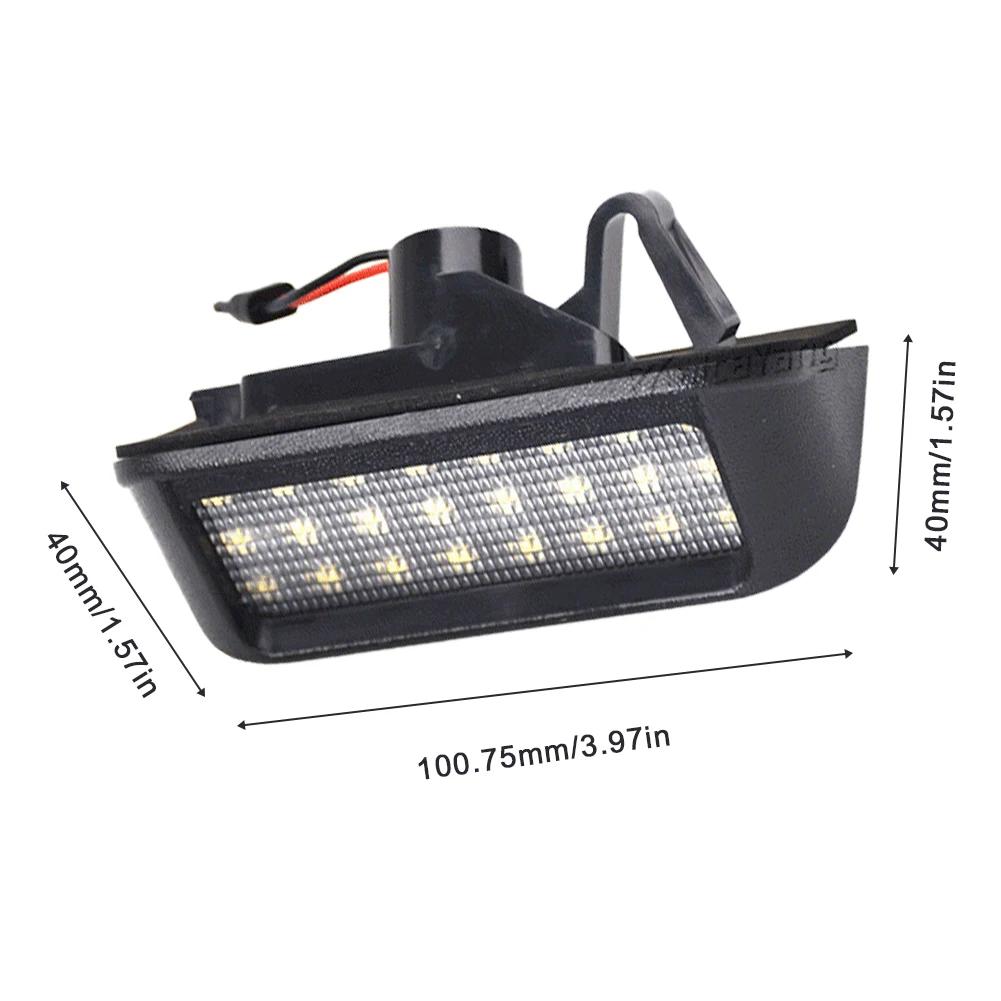 2Pcs Canbus LED Number License Plate Lights Lamps for Peugeot Expert Partner Rifter Citroen Berlingo Jumpy Fiat Scudo Toyota