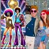 70s Disco Dance Party Photo Booth Backdrop - Retro Theme Hollow-Out Banner with Vibrant Neon Lights & Disco Ball for Birthday,