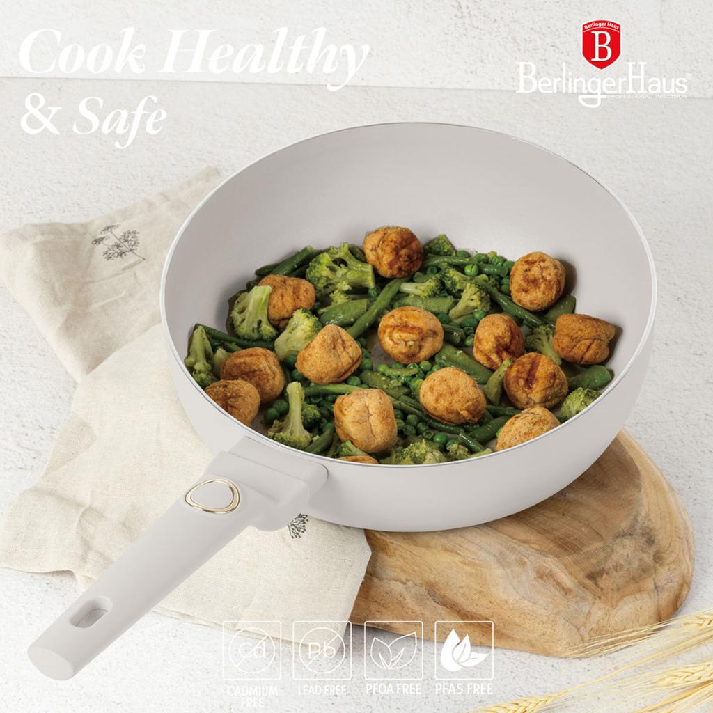 WOK FLIP PAN TITANIUM 26cm BERLINGER HAUS BH-8059 SAHARA