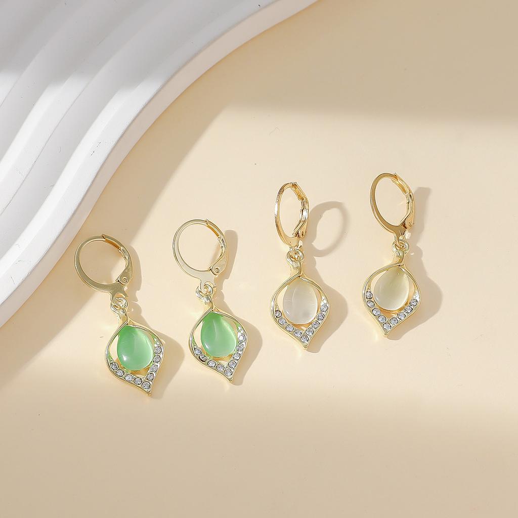 BlingBay Women's Pendant Earrings Light Luxury Water Drop Shape Elegant Lady Earrings Girls Party Birthday Jewelry Gift