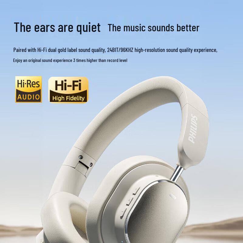 Philips TAH5519 Wireless Over-Ear Active Noise Cancelling Headphones