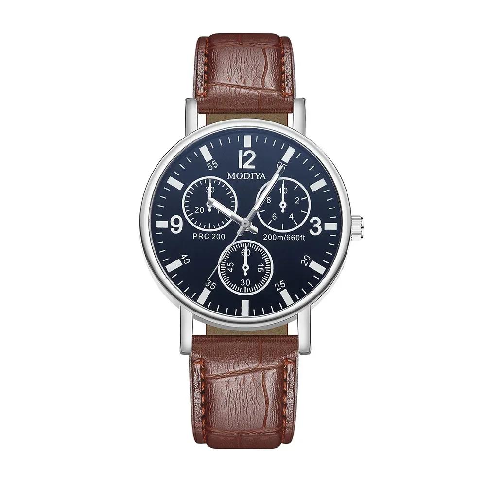 Business Luxury Leather Strap Analog Quartz Watches for Men Women Wristwatches Clock Casual Simple Man Watches Reloj Hombre