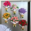 Resin Refrigerator Magnet Sunflower Rose Decorative Fridge Magnet Flower Fridge Magnets  Home Decor