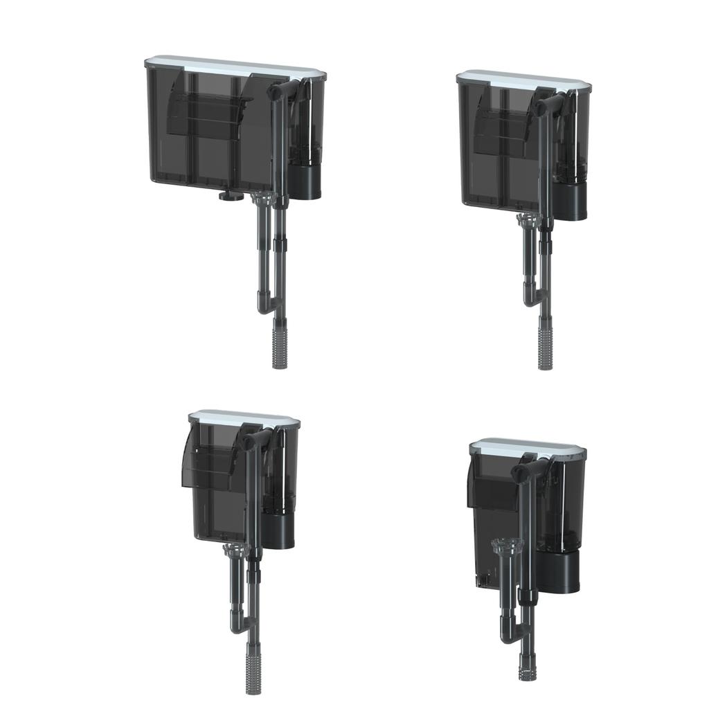 110V 220V Aquarium Filter Wall-mounted Fish Tank Filter External Grass Tank Filter Water Flow Adjustable Suitable for 30-80CM