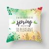 Home Supplies Cute Pastoral Cactus Print Pillow Cover Sofa Cushion Cover