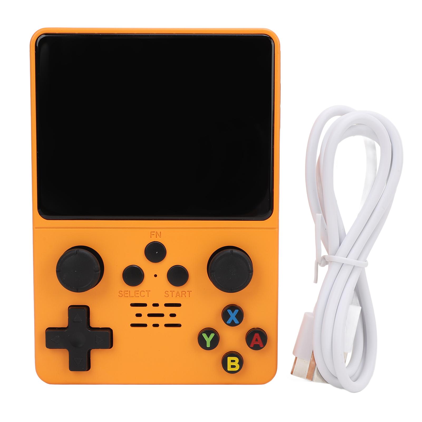 

Игровая консоль R35s 3,5-дюймовый экран IPS HD 640x480 RK3326 1,5 ГГц поддерживает 20 основных симуляторов Dua Orange 64G