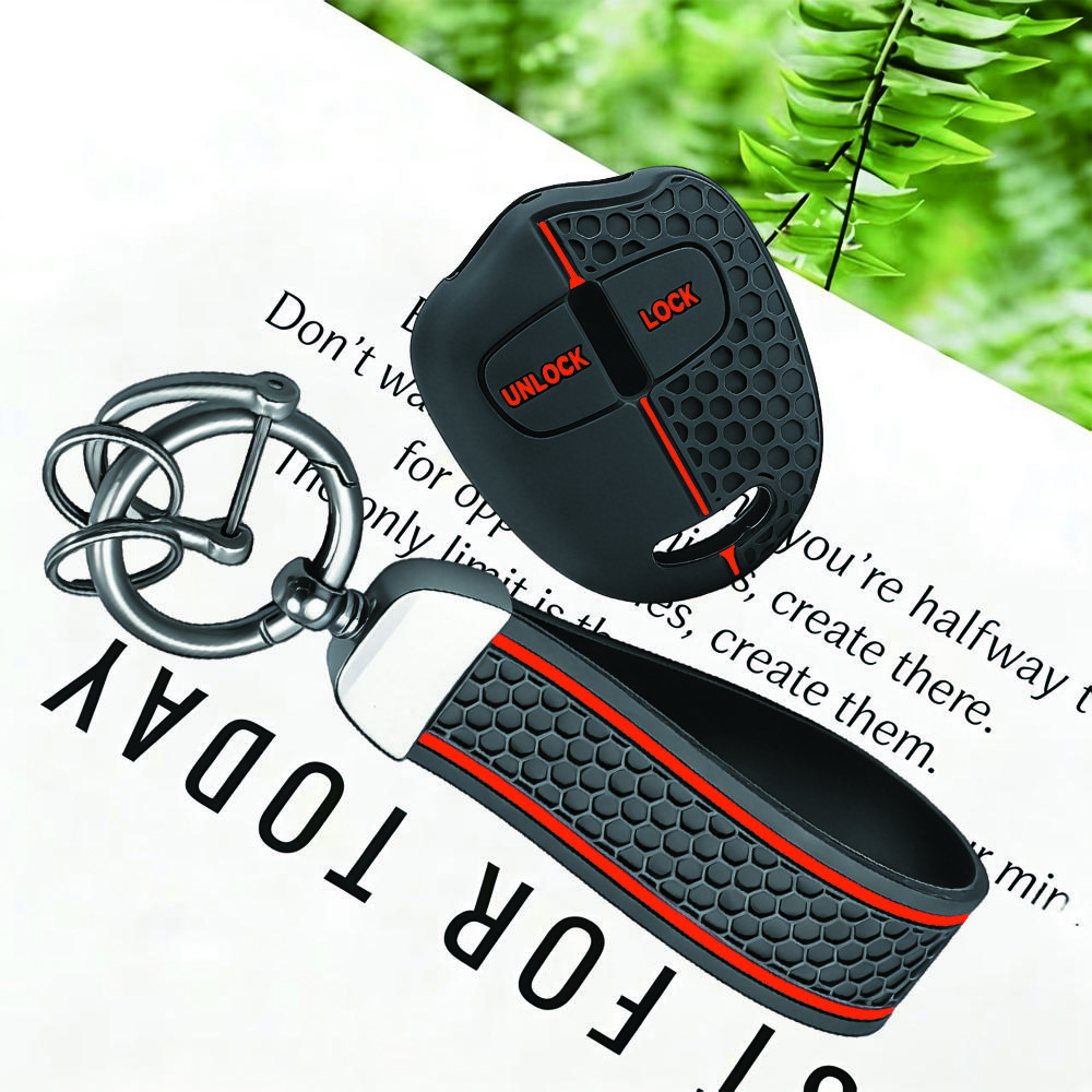 

Silicone Car Key Cover Case for Mitsubishi Evolution Lancer EX Grandis Outlander Triton Pajero ASX 2 Button Keyring Protector