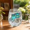 Personalized Daily Use Glassware Stemless Wine Glasses with Marine Animal Pattern, 420ml Capacity, High Borosilicate Halloween Themed Drinking