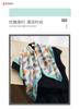 Korean version of small fresh imitation silk printing silk scarf small square scarf high-end shawl sunscreen neck scarf headscarf scarf