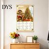 Monthly Event Tracker 2027 Faux Diamond Art Painting Wall Calendar, Jan. - Dec. Functional Decoration 12 Planner, Canvas Artwork for Home Room Office