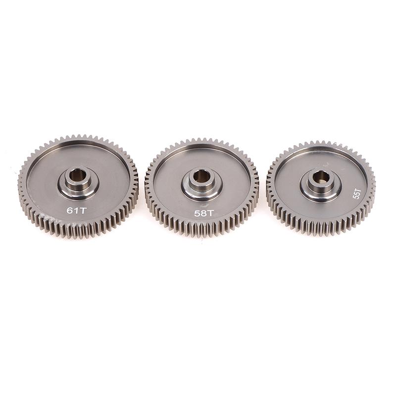 55T 58T 61T High Speed Spur Gear 51004 53665 For Tamiya Tt01 Tt-01 Rc Car Upgrade Accessories
