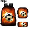 Football School Bag High Definition Waterproof Printing Multi-Functional Load Reduction Ridge Backpack
