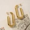 LNCHRAN 304 Stainless Steel U-Shaped Earrings for Women