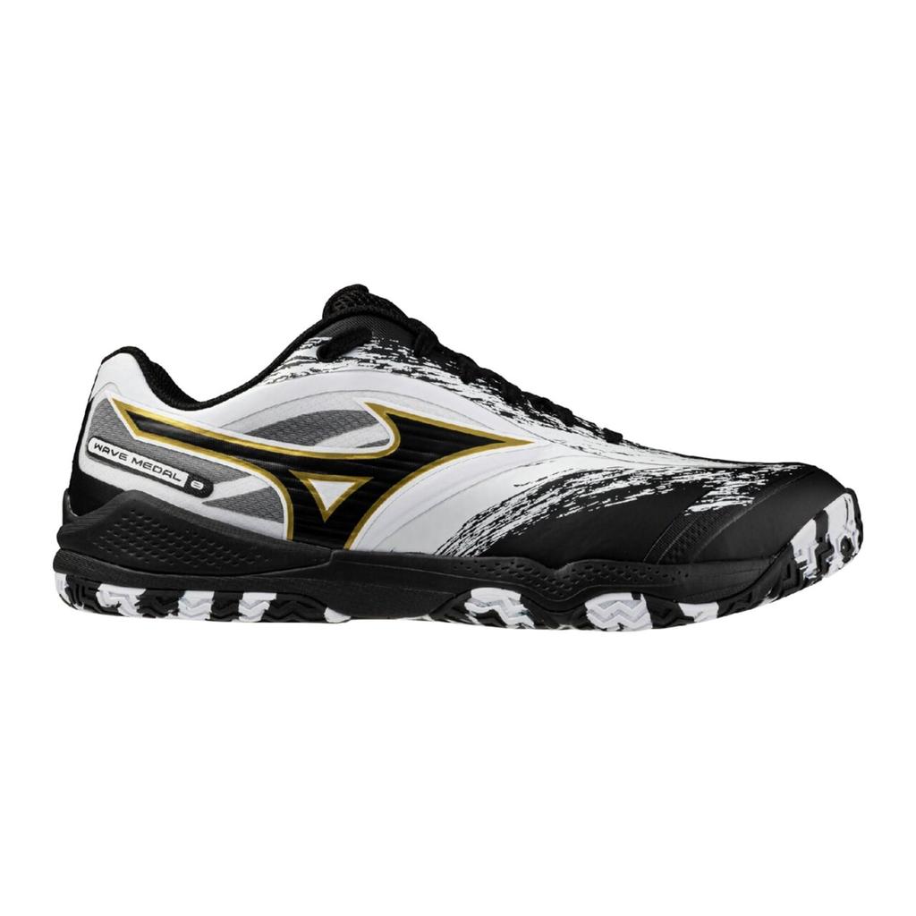 Mizuno Wave Medal 8 Table Tennis Size 2E Shoes, White/Black, 23.5 cm,