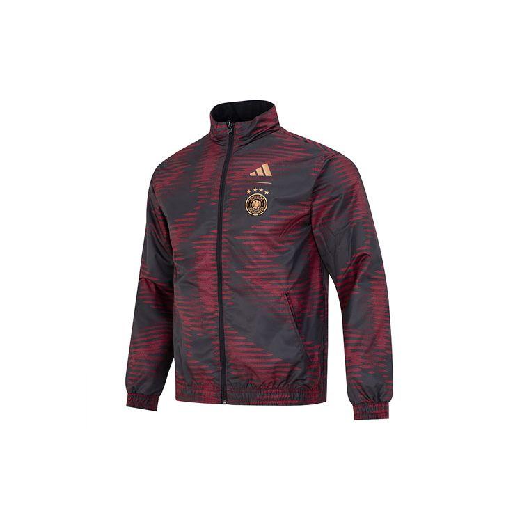 Adidas DFB WC Hymna Reverzibilní Tréninková bunda se stojáčkem Pánská bunda Černá HF4058