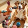 Plush Animal Dog Toy Squeaky Interactive Dog Chew Toy Stuffed Elephant Puppy Teething Toy for Medium Large Dogs