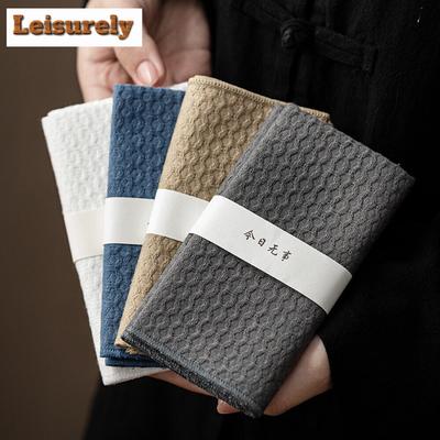 Zen Cotton Linen Dishcloth Water Absorbing Table Napkins Tea Ceremony Mat Serving Table Tea Towel Accessories Napkin for Plate