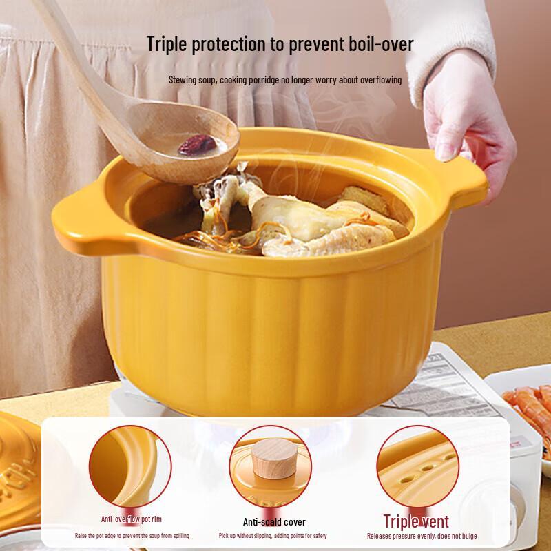 Kambach 3.5L 304 Stainless Steel Health Stew Pot