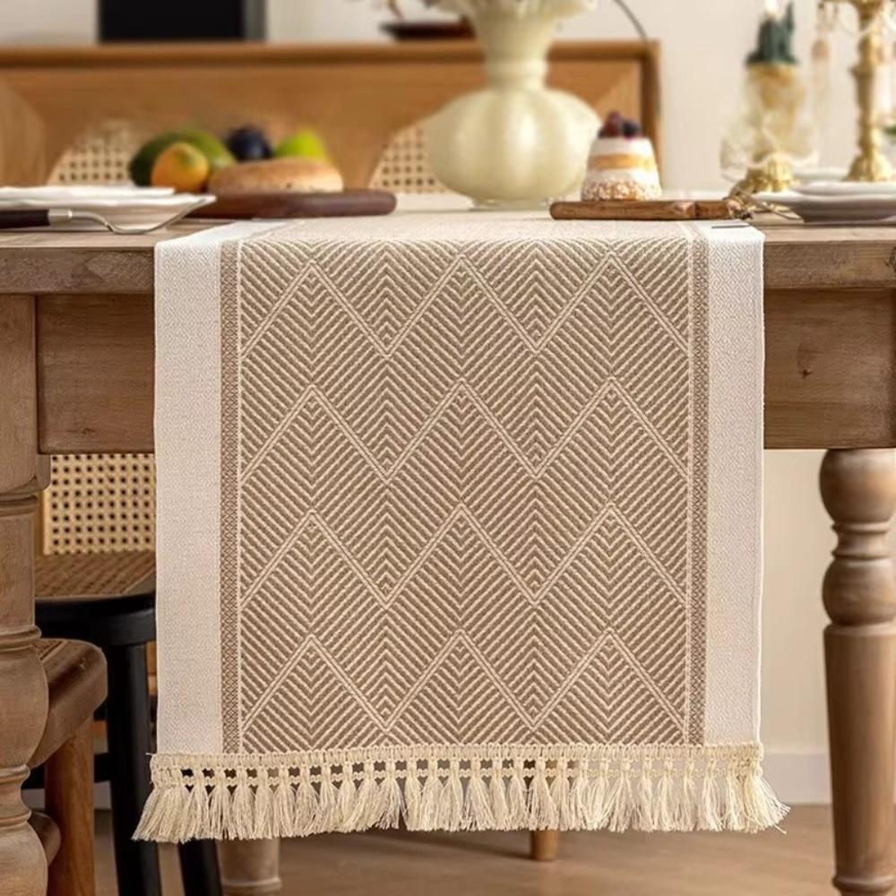 Nordic Style Table Runner Waterproof Table Flag Tablecloth Table Cover  Living Room