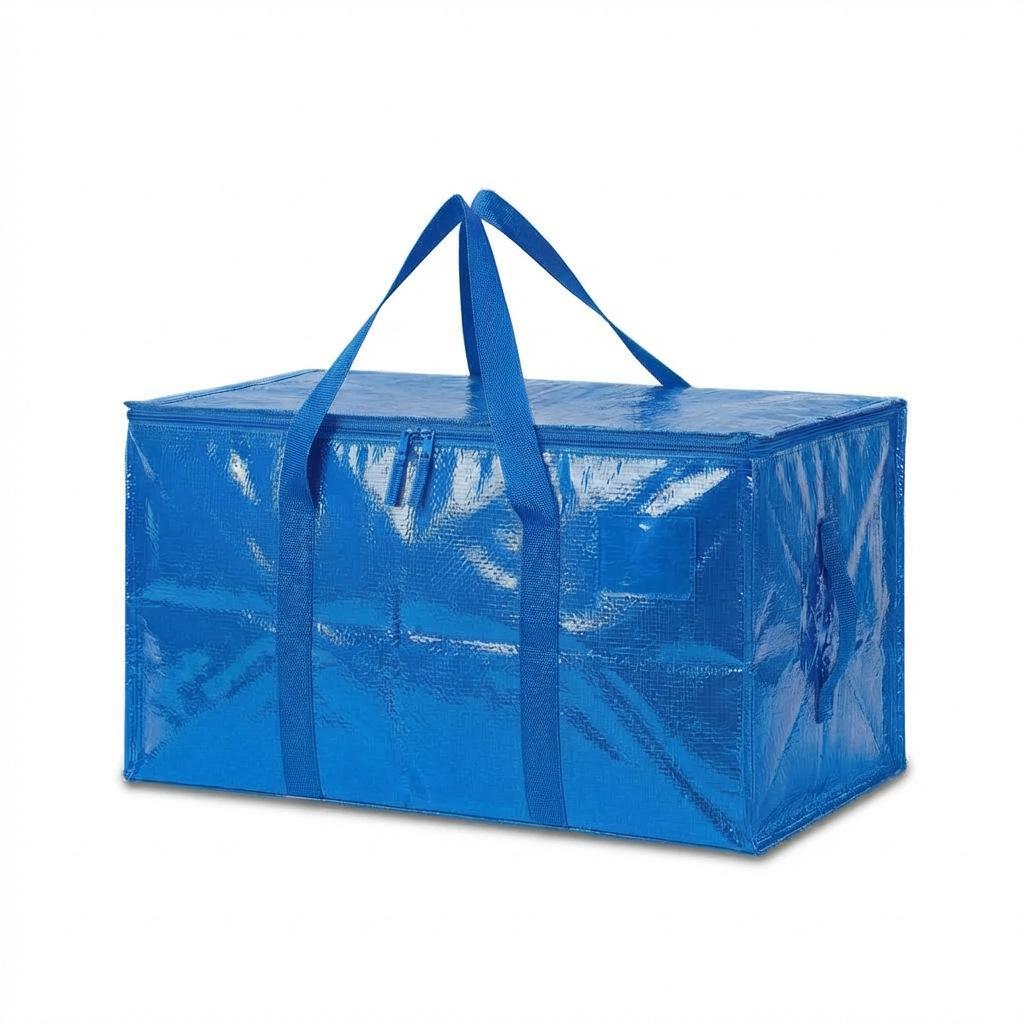 Waterproof Large Capacity Woven Storage Bag 69x35x38 cm синий
