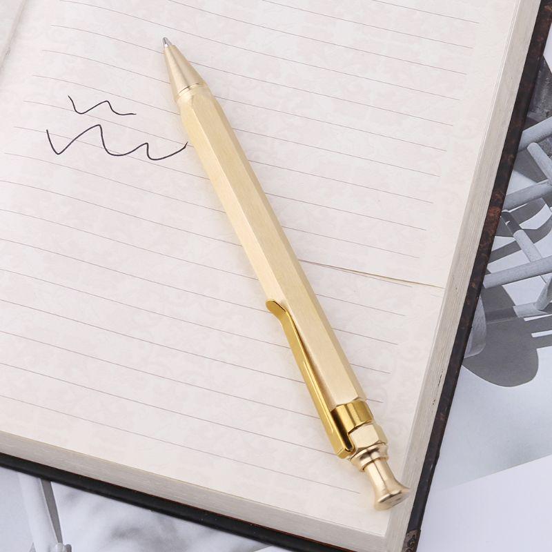 Pix durabil Hexagon Press Metal Business Penit 0,5 mm Rechizite școlare de birou