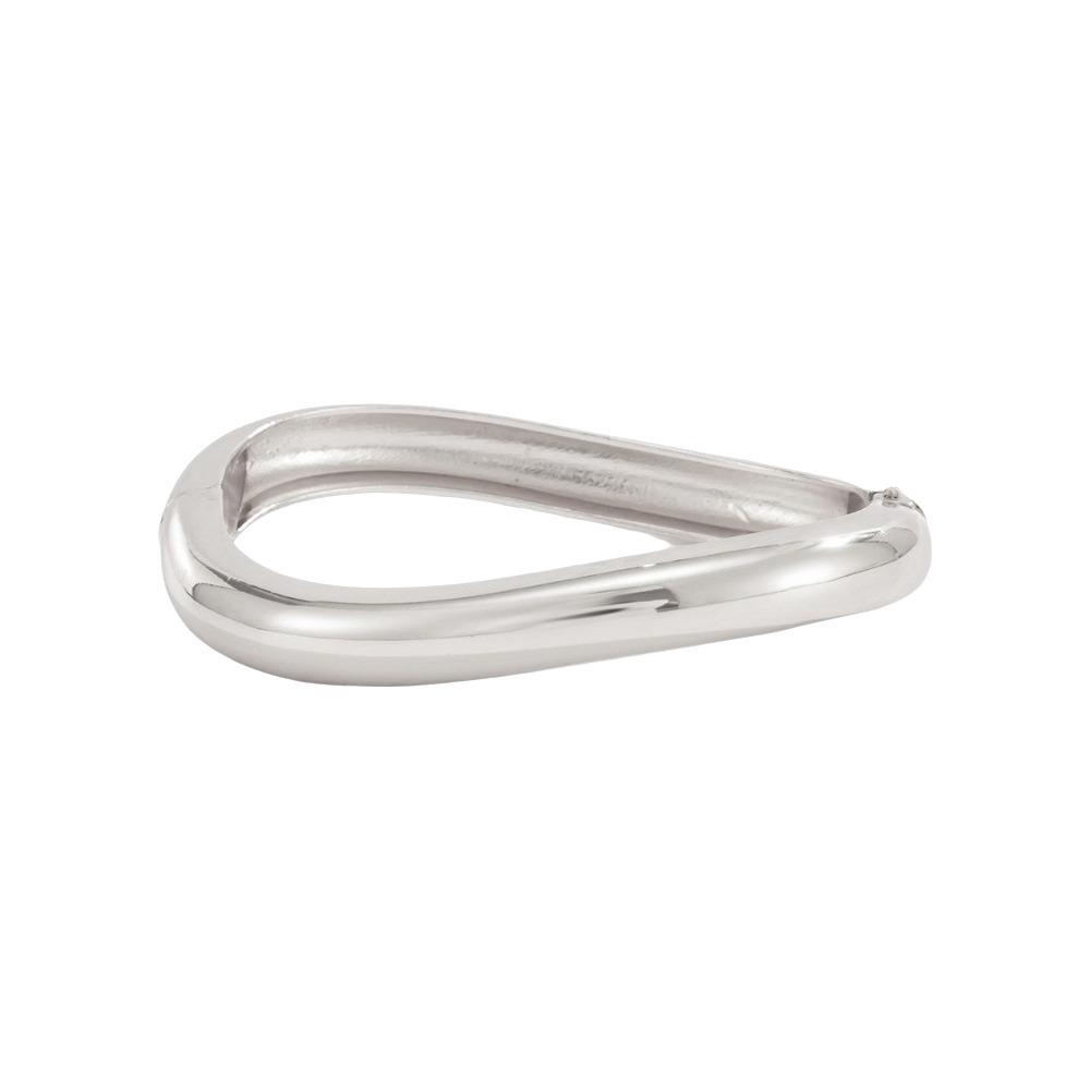 Charms Zinc Alloy Simple Metal Bracelet Textured Glossy Exaggerated Bracelet Hand Jewelry Gothic Wide Side Bangle Daily