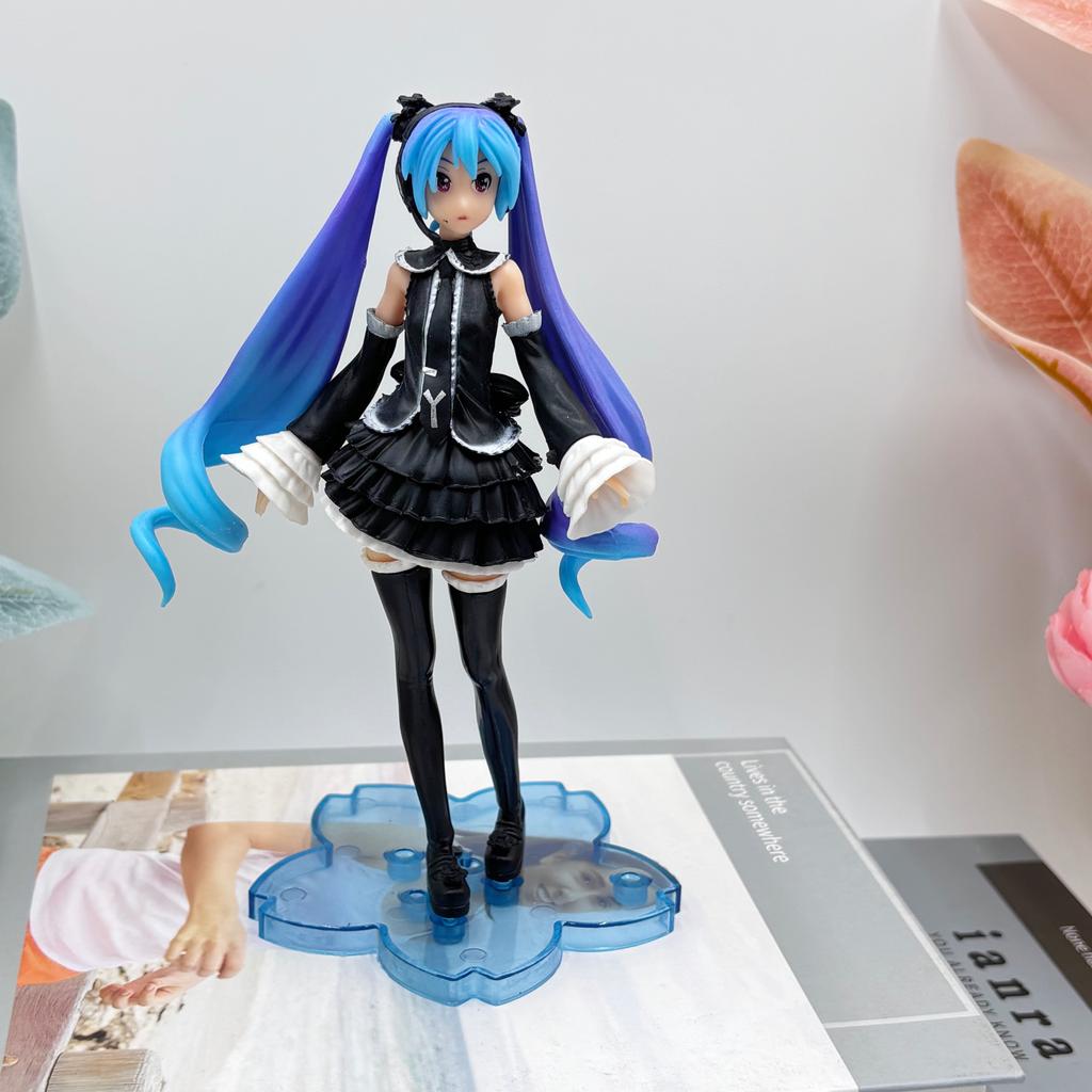 Hatsune Miki Anime Character Kawaii Pvc Model Standing and Sitting Doll Action Doll Collection Decorations Christmas Playthings Presents