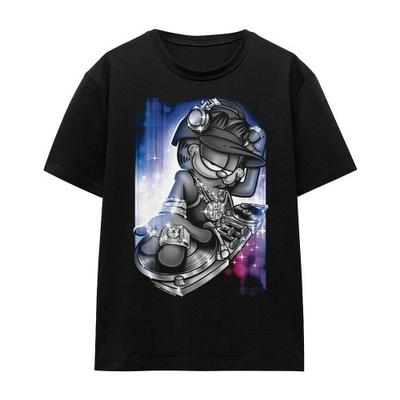 Garfield Unisex Adult DJ Lazy T-Shirt