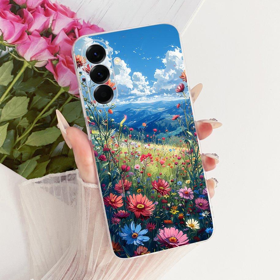 Case For Samsung Galaxy A37 5G Cover SM-A376B Popular Flower Soft Slim Silicone Cover For Samsung A57 A17 2025 A576B A176B Funda