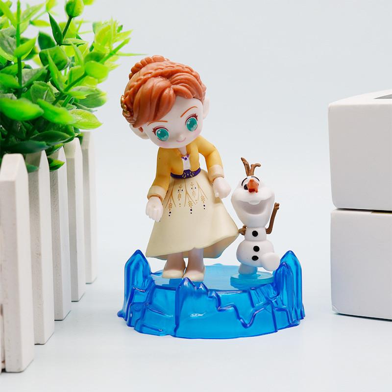 Frozen Anna Elsa Olaf Characters Model Ornament For Desktop Decoration